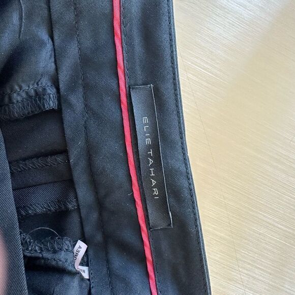 Elie Tahari black techno fabric pants size 6 - Picture 9 of 12